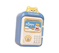 Zambuph Tirelire électronique Jouet avec Verrouillage par Code pour Enfants, Cadeau éducatif et ludique. Tirelire électronique Jouet pour Enfants, Bleu, 14.5 x 11.5 x 25 cm