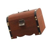 Zambuph Tirelire en Bois fabriquée artisanalement, boîte à Monnaie,S | pour bijoux, petits objets, boîtes de bureau durables pour enfants et adultes. Étui à monnaie en bois pour l'argent.