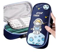 Zambuph Trousse multifonctionnelle à Verrouillage par Mot de Passe, Trousse multifonctionnelle, Essentielle pour Les étudiants, avec étui sécurisé, Bleu