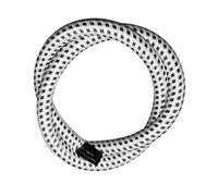 Zambuph Tuyau vapeur pour machine à repasser suspendue, tube guide durable, accessoire résistant Pour aux hautes températures, compatible avec tout défroisseur vapeur, noir blanc, 1.4 m
