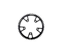 Zambuph Vélo de Route Plateau étroit/Large résistant à l'usure évider Lien Anneau pédalier pédalier pièces de réparation Traitement CNC, Le Noir, 52T