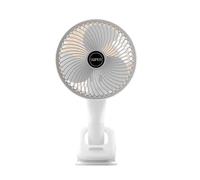 Zambuph Ventilateur de bureau Isper silencieux et mural zone d'étude de bureau ventilateur Portable Rechargeable ABS pour pour la maison, 6" sans batterie