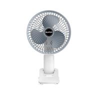 Zambuph Ventilateur de bureau Isper silencieux et mural zone d'étude de bureau ventilateur Portable Rechargeable ABS pour pour la maison, Modèle chargement 7"