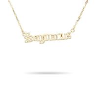 Zambuph Vintage lettre breloque Constellations thème amitié collier bricolage exquis avec carte d'affichage bijoux chaîne pendentif à breloque, Or du Sagittaire