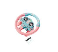 Zambuph Volant Amusant offrant des expériences d'apprentissage interactives avec Sons, lumières et Fonctions de Rotation. Volant Musical pour Jouer à Faire Semblant de Conduire, Rose