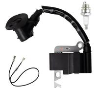 ZAMDOE 1130 400 1308 Bobine d'allumage pour Stihl MS170 2-Mix MS180 2-Mix Tronçonneuses pour Pièces de Moteur de Tondeuse à Gazon Remplacez 1130-400-1310 par Bougie d'Allumage L7T