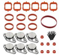 ZAMDOE 11612246949 Kit de Suppression Clapet Admissiont pour BMW E38 E39 E46 E60 E61 E63 E64 E65 E66 E67 E81 E82 E88 E90 E91 E92 E93 X3 E83 X5 E53 E87 X5 E70 X6 11612246945 22mm Swirl Flap Bondes