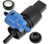 ZAMDOE 1J6955651 Pompe Lave-Glace pour Audi A3 A4 A6 Q2 Q3 Q5 Q7 S4 S6 pour VW P-assat 365 P-olo 6KV2 Bora 1J6 Caddy MKII G-olf P-olo T-Ouran pour Skoda pour Benz Double Sortie Avant et arrière