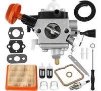 ZAMDOE 4180-120-0615 FS91R Carburateur pour Stihl FS89 FS89R FS91 FS111 FS111R FS111RX HT102 HT103 FC91 FC96 KM91 KM91R KM111 KM111R FC111 débroussailleuse avec kit de Mise au Point du Filtre à air