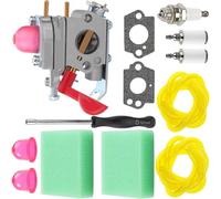 ZAMDOE 530071811 Carburateur Remplacement pour Poulan Pro PP025 PP125 P4500 P4500F PP258TP PP25E 25cc Tondeuse, pour Artisan 358791010, Remplacer pour ZAMA # C1U-W19