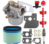 ZAMDOE 698055 remplacement de carburateur pour Briggs & Stratton 690152 694203 121602 121607 121612 moteurs, avec 697029 690610 joints de filtre à air filtre à carburant