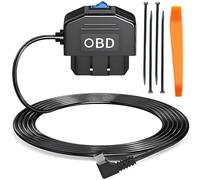 ZAMDOE Adaptateur de câble d'alimentation Type C OBD pour caméra embarquée GPS Radar OBD2 vers Type C avec Interrupteur Surveillance 24 h/24 12V-24V vers 5V/3A véhicules électriques