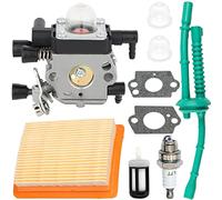 ZAMDOE Bougie d'allumage de Filtre à air de carburateur pour Stihl MM55 MM55C Remplacer pour Zama C1Q-S202A C1Q-S202 Carb Remplace 4601-120-0600 avec kit de Mise au Point de Filtre à Carburant