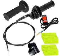 ZAMDOE Câble d'accélérateur Rotatif 7/8" (22 mm) pour Moteurs 4 Temps 50cc, 90cc, 110cc, 125cc, 140cc, 150cc, 200cc, 250cc, Mini-Pocket Bike, Pit Bike, Motocross, Quad, Scooter, Dune Buggy