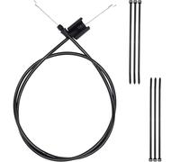 ZAMDOE Câble de Commande d'accélérateur Universel 135 cm/53 Pouces courbure en Z à l'extrémité Câble de Commande de Zone Moteur de Remplacement pour Craftsman pour Husqvarna tondeuses à Gazon