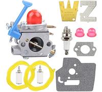 ZAMDOE Carburateur 128LD pour Husqvarna 124L 125L 125LD 125R 125RJ 128C 128CD 128L 128LDX 128RJ 128DJX tondeuse/débroussailleuse, remplace 545081848 C1Q-W40A W38, avec conduite de carburant