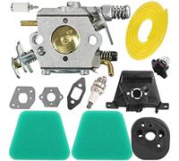ZAMDOE Carburateur Filtre à air Bougie Pièces pour Partner 350 351 352 370 371 390 391 401 420 20X Tronçonneuse für Poulan 2050 2055 2115 2150 2175 2250 Remplace C1Q-W9 530071621