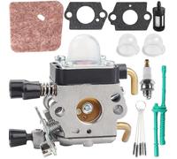 ZAMDOE Carburateur FS38 FS45 FS55R pour STIHL FS55 FS46 KM55R HL45 HS45 FS45L FS45C FS46C FS55C FS55RC FC55 KM55 Pièces de Rechange pour débroussailleuse C1Q-S97 C1Q-S186 Carb