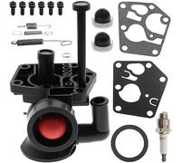 ZAMDOE Carburateur pour Briggs & Stratton 795469 BS-795469 795477 497619 795475 790206 790218 699660 09J000 09L000 09S000 09T000 moteurs verticaux avec ressorts de bougie d'allumage à membrane