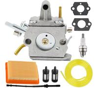 ZAMDOE Carburateur pour STIHL FS400 FS450 FS480 SP400 SP450 Tondeuse à Gazon 4128 120 0607, C1Q-S34H, 4128-120-0651, 4128 120 0602, avec Filtre à air, Bougie d'allumage