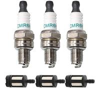 ZAMDOE CMR6H Bougie d'allumage NGK 3365 Pour Stihl MS171 MS181 MS211 MS192C MS193T MS201T MS201TC MS201 MS201C MS251 FS90 FS110 FS130 BR 550 BR600 BR500 BG86 FS56 FS56C FS56RC FS70C FS70R