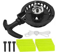 ZAMDOE Démarreur Manuel de Rechange pour Mini Motos 2 Temps 47cc et 49cc, Mini Pocket Bike, Quad, débroussailleuse, 4 Roues, Quad, Aluminium Noir
