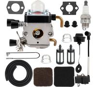 ZAMDOE FS85 FS80R Carburateur pour STHIL FS85R FS80 FS72 FS74 FS75 FS76 FS85RX HS72 HS74 HS75 HS76 HS80 HS85 HL75 FH75 FC75 Tondeuse à fil KM85 HS85 C1Q-S42 C1Q-S63A avec bobine d'allumage