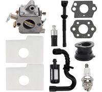 ZAMDOE Kit de carburateur C1Q-S57B pour tronçonneuse Stihl MS180 / MS170 / MS 170C / MS 180C / 017/018, remplacer C1Q-S57A 1130120 0603, avec Joint de Bougie d'allumage de Filtre à air