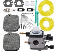 ZAMDOE Kit de carburateur pour Stihl BG55 BG45 BG46 BG65 BR45C SH55 SH85 souffleur, remplace 4229 120 0606 C1Q-S68G C1Q-S68, avec Filtre à air Bougie Filtre à Carburant Joint Ampoule d'amorçage