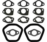 ZAMDOE Kit de Joints de carburateur pour Honda GX390 GX340 Gx420 Gx460 EU EM EB 5000 6500 pour Predator 420cc 389cc 396cc Moteurs, avec Joint de Couvercle de soupape d'admission de Silencieux