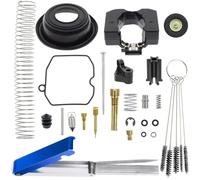 ZAMDOE Kit de Reconstruction de carburateur CV40 pour Harley Davidson CV 40MM 27006-88 27421-99A 27421-99C 27490-04 XL883 XL1200 carburateur, avec Brosse de Nettoyage de carburateur