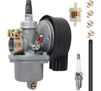 ZAMDOE Kits de carburateur pour Moteur motorisé 80 CC 66 CC 60 CC 50 CC 49 CC 2 Temps, pour Eton Rascal 40 et Viper Jr 40 IXL40 RXL40 RXL40E avec Bougie d'allumage et Filtre à Carburant