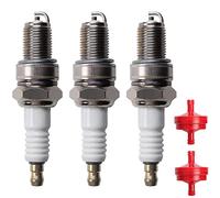 ZAMDOE Lot de 3 Bougies d'allumage Borne Solide F6RTC BPR6ES RN9YC RN10YC RN11YC pour MTD 951-10292 751-10292 Générateur Tondeuse à Gazon Moteurs OHV, Remplace 14R-6D W175TR30 415-OE004 VW20