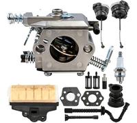 ZAMDOE MS 250 Carburateur pour Stihl 021 023 025 MS250 MS230 MS210 tronçonneuse pour 1123 120 0605 pour Walbro WT286 WT-286 WT-215 1123 160 1650 Filtre à air Bougie d'allumage Conduite de Carburant