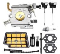 ZAMDOE MS200 Carburateur pour Stihl MS200 MS200T 020T 020 tronçonneuse carburateur, C1Q-S126B remplace 1129 120 0653, MS200T carburateur avec Filtre à air, Bougie d'allumage, Conduite de Carburant