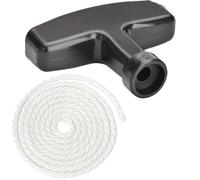 ZAMDOE Poignée de démarreur à Rappel Corde de Traction de 3 mètres tronçonneuse pour STIHL Poulan Tondeuse à Gazon Débroussailleuse Débroussailleuse Rotavator Pièces de Moteur (Blanc 4 mm)