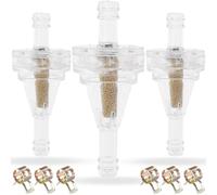 ZAMDOE Universel 1/4" Filtres à Carburant pour Petits Moteurs Filtres à gaz à carburateur en Ligne pour ATV Quad UTV Motocyclette Motoneige Chariot de Golf Scooter avec Conduite de Carburant 1/4