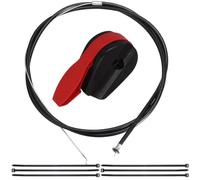 ZAMDOE Universel 72“ Ensemble d'interrupteur de câble de Tondeuse à Gazon Levier de Commande Poignée d'interrupteur Boîte d'accélérateur Gouverneur pour Tracteur de pelouse à Pousser