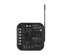 Zamel EXTA LIFE - Funktorempfänger ROB-21 I Große Reichweite Von BIS zu 200 m im Freien I mit Einer Externen Antenne I Niederspannung Von 12-24V AC/DC I Meisten Gate-treibern Kompatibel