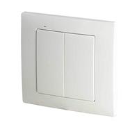 Zamel RNK-04/W Interrupteur sans Fil I 2 Boutons 4 canaux I pour Commande Radio des récepteurs système Commande sans Fil