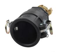 ZAMETTER Adaptateur IBC de 5,1 cm en plastique à connexion rapide pour Geka compatible S60 x 6 IBC Raccords de réservoir d'eau de pluie, systèmes d'eau potable et équipement d'arrosage de jardin, noir