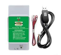 ZAMETTER Analyseur de qualité d'alimentation monophasé WiFi intelligent AC110 220 V sur rail DIN Module IoT avec prise en charge du compteur de tension et de courant