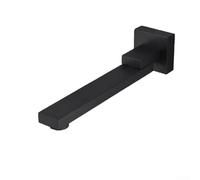 ZAMETTER Bec pivotant intégré dans le mur, baignoire, lavabo, eau chaude et froide, robinet de douche rotatif sous l'eau, accessoires de buse (noir)