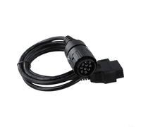 ZAMETTER Câble adaptateur de diagnostic OBD2 10 broches vers 16 broches pour moto BMW ICOM-D 1,5 m ABS avec port rond pour ELM327 K-Line ISTA-D ISTA-P modèles de 1996 à 20