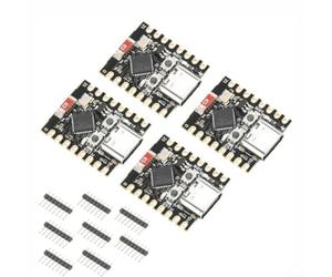 ZAMETTER Carte de développement ESP32-C3 avec mémoire flash RISC-V 160 MHz CPU WiFi faible puissance IoT Module pour appareils portables et projets compacts Noir