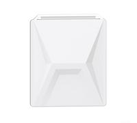 ZAMETTER Coque de protection en silicone compatible avec parabole portable 319 x 263 mm, légère, résistante aux rayures, flexible, absorption des chocs, noir, blanc, gris (blanc)