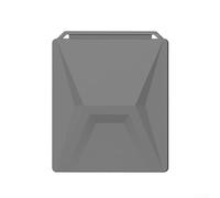 ZAMETTER Coque de protection en silicone pour parabole portable 319 x 263 mm - Légère - Résistante aux rayures - Flexible - Absorption des chocs - Noir Blanc Gris