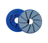 ZAMETTER Disque de polissage en forme d'escargot de 100 mm en résine d'émeri - Blocs en marbre et granit - Pour machine de bordure automatique (grain 400)