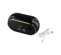 ZAMETTER Distributeur de savon mural de 450 ml - Distributeur automatique de savon liquide - Sans contact - Avec écran LCD - Fonction autonettoyante - Noir gel