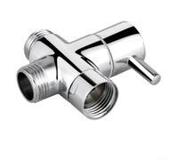 ZAMETTER Distributeur d'eau entièrement en cuivre à trois têtes Distributeur d'eau à ouverture rapide à quatre points Accessoires de douche à trois voies Valve de conversion de robinet de douche